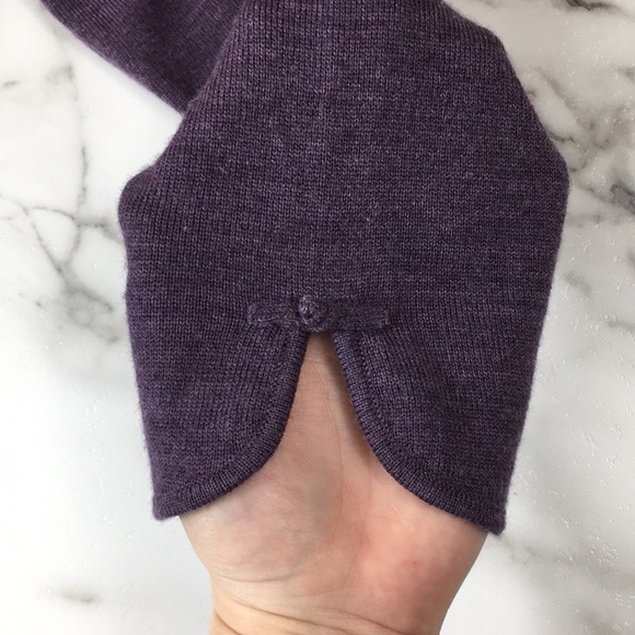 Pendleton Purple Heather Embroidered Sweater Womens Large 100% Merino Wool - Picture 10 of 14